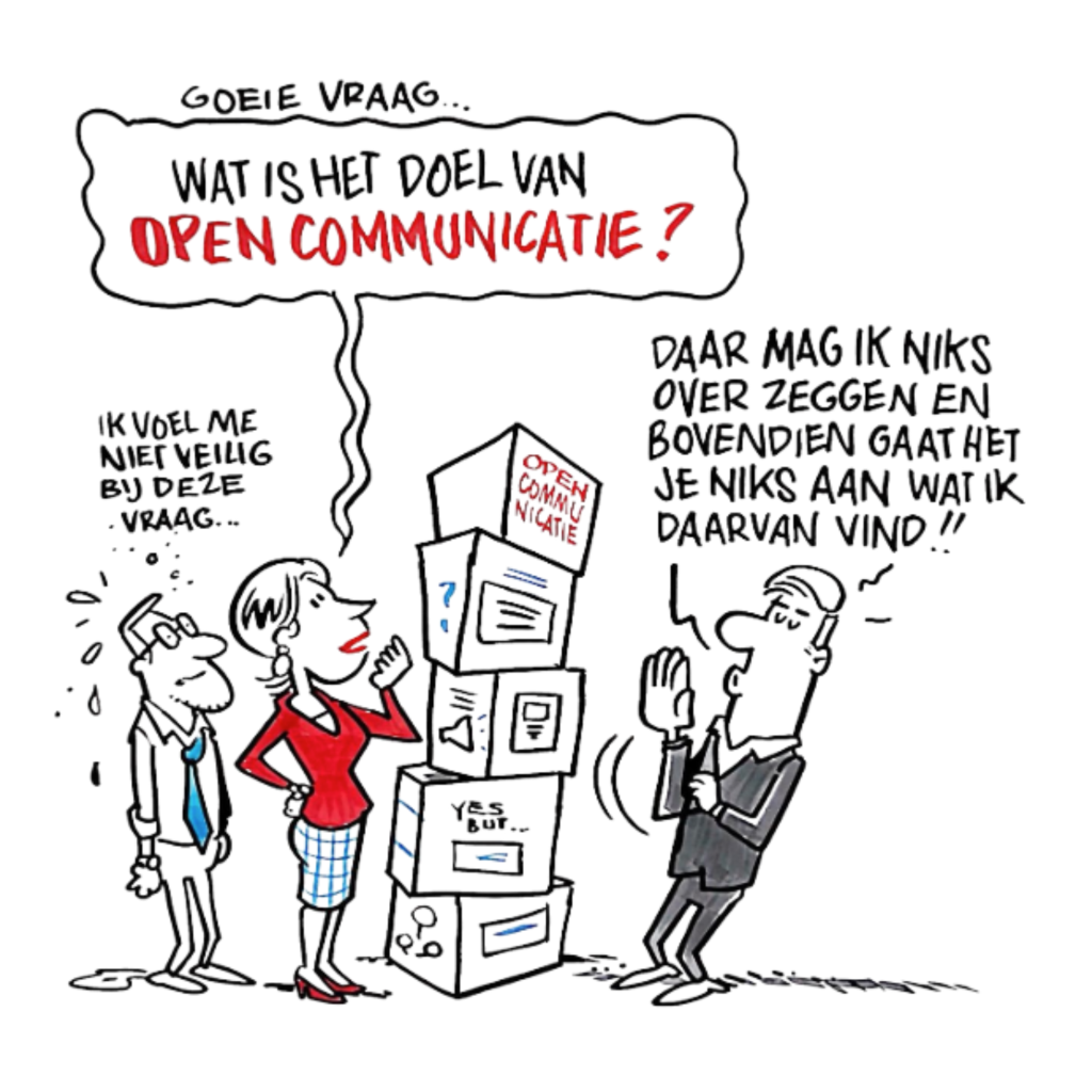 Cartoon met het doel van communicatie